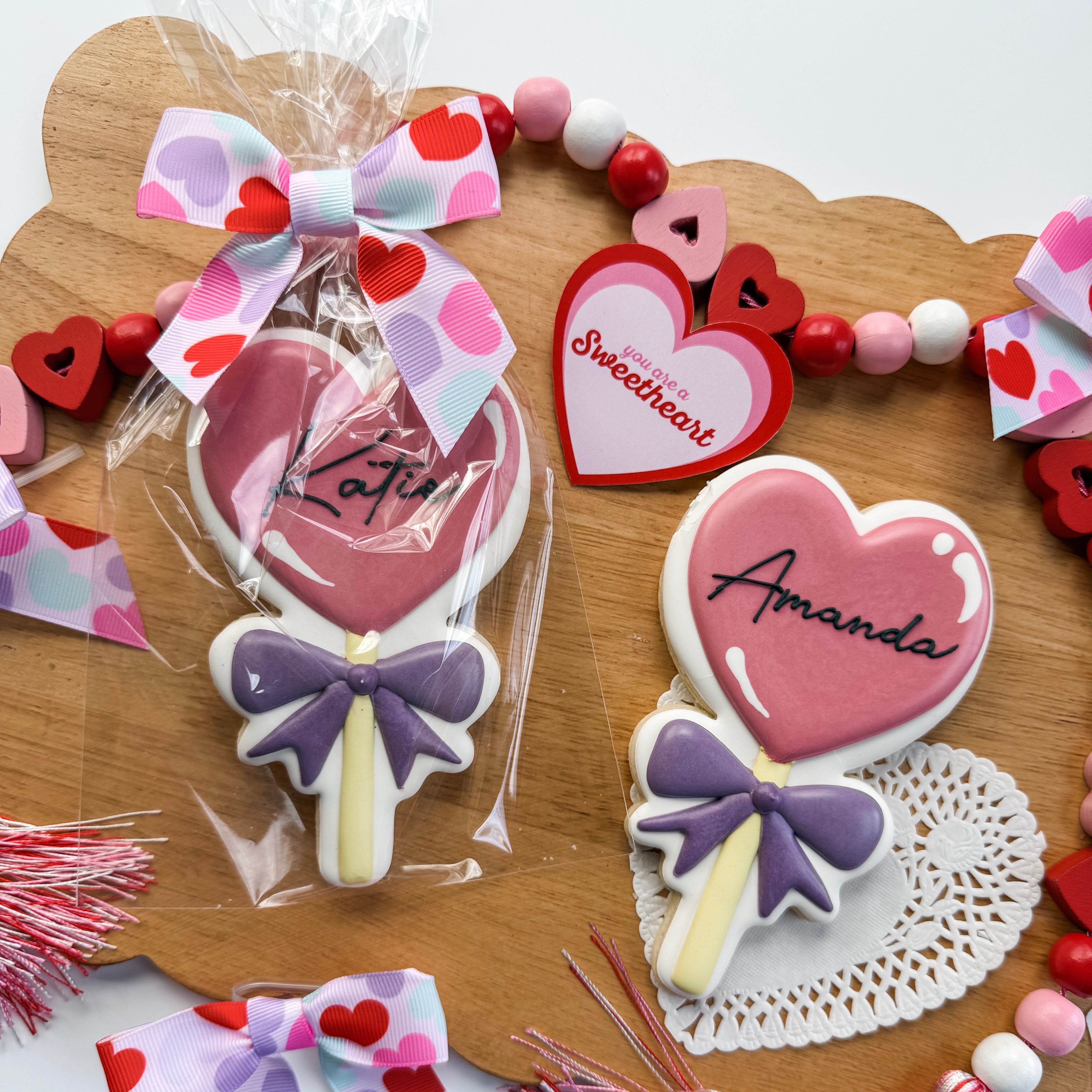 Personalized Heart-Pop Cookie