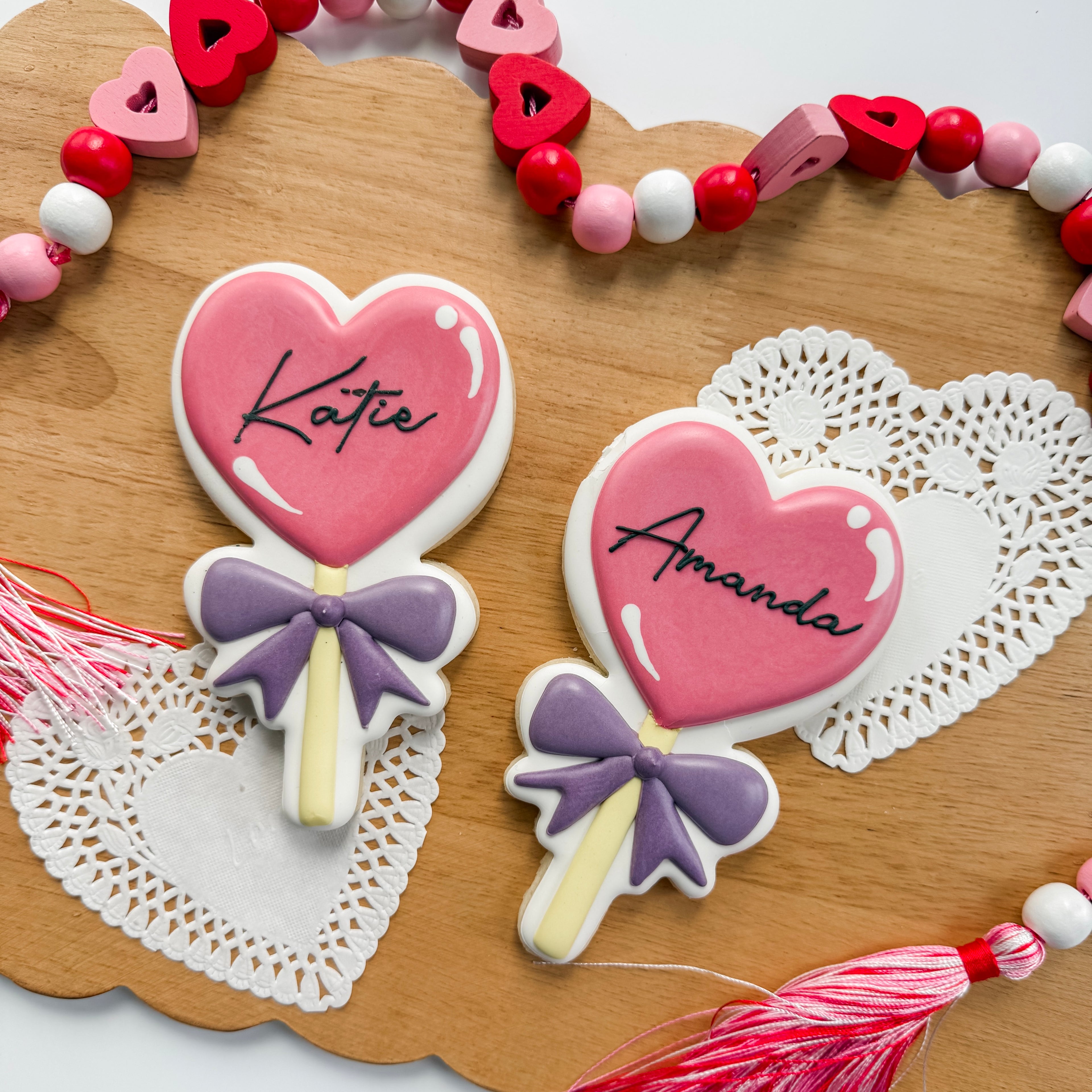 Personalized Heart-Pop Cookie